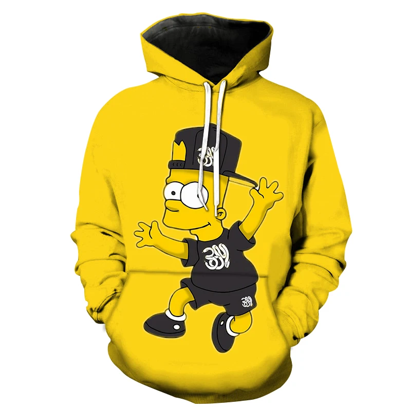 

Spring and autumn cartoon cartoon new 3D hooded sweatshirt, men's fashion, young women leisure long sleeve hooded sweatshirt 6XL