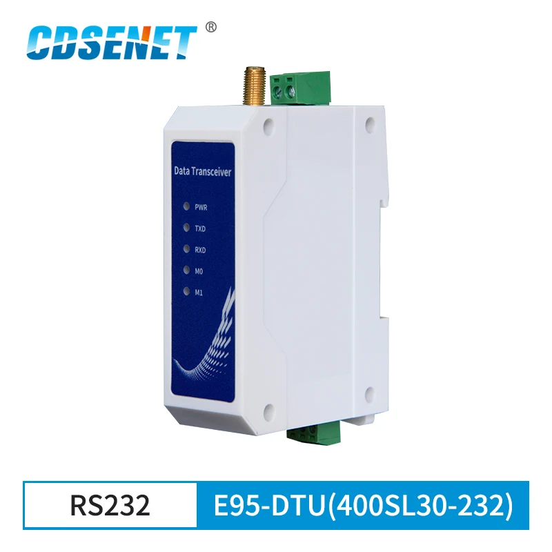 Полудуплексное реле SX1268 LoRa 433 МГц RS232 дальность действия 30 дБм 10 км Modbus Din рейка