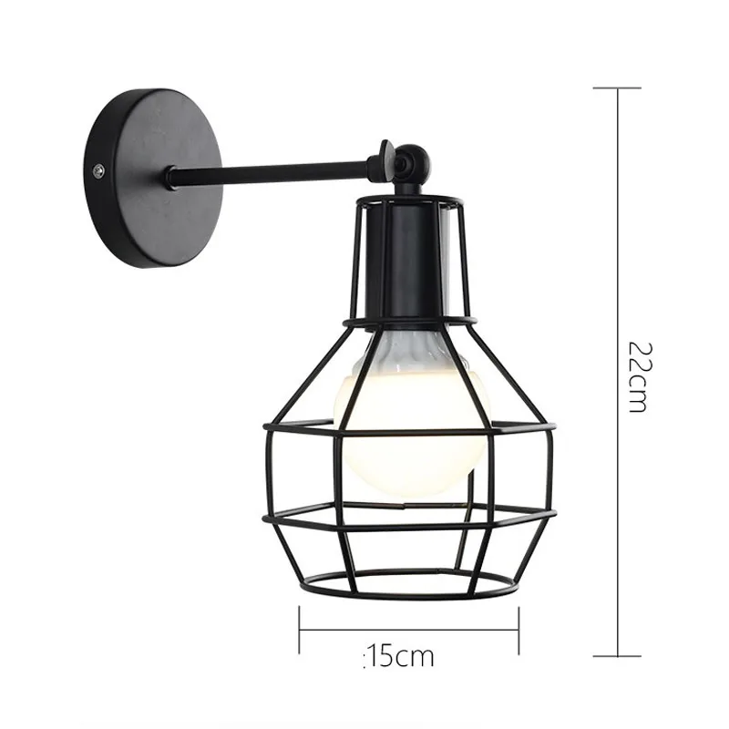 

Wall Light Wall Lamp Bedroom Bathroom Light Metal Decoration Loft Decor Light Fixtures Cottage Living Room Industrial Decor E27