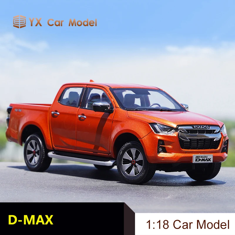 

1:18 Original Isuzu ISUZU D-MAX Pickup 2021 Truck Transporter Car Model