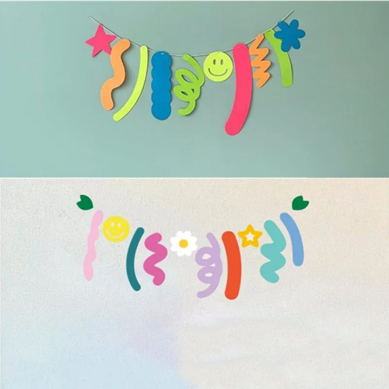 Баннер из нетканого материала с изображением флага для детского дня рождения |