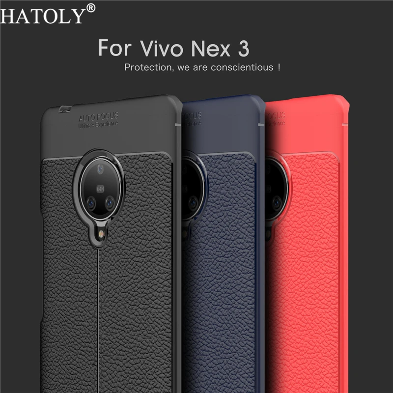 

For Vivo Nex 3 Case Rubber Silicone Armor Shell Coque Funda Soft TPU Phone Cover for Vivo Nex 3 Protective Case for Vivo Nex 3