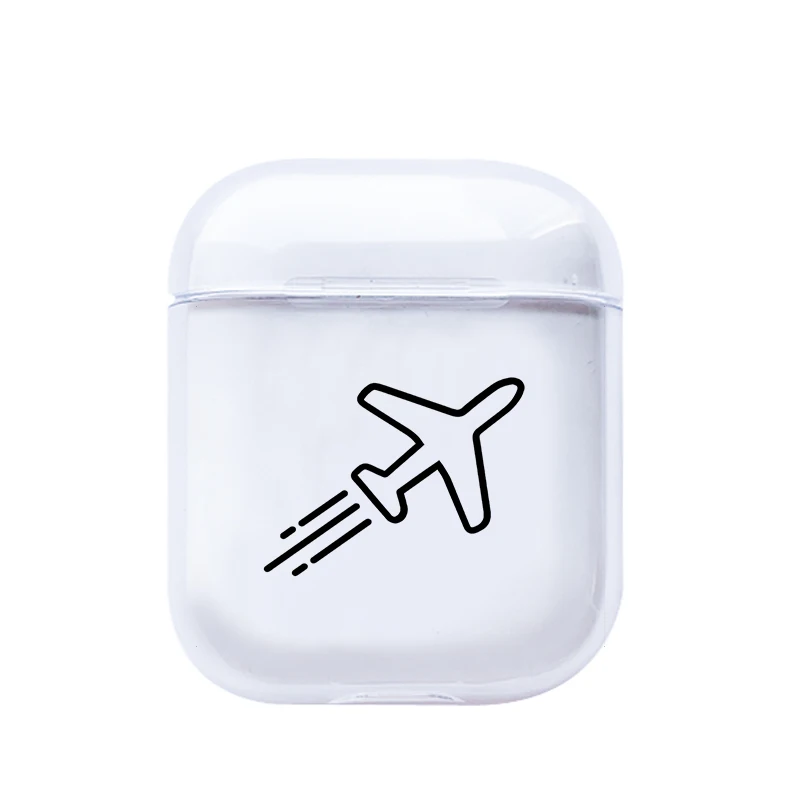 Роскошные аксессуары для карт чехол для Airpods 1 2 прозрачные Bluetooth наушники дорожные Прозрачные Жесткие чехлы чехол - Color: pods116
