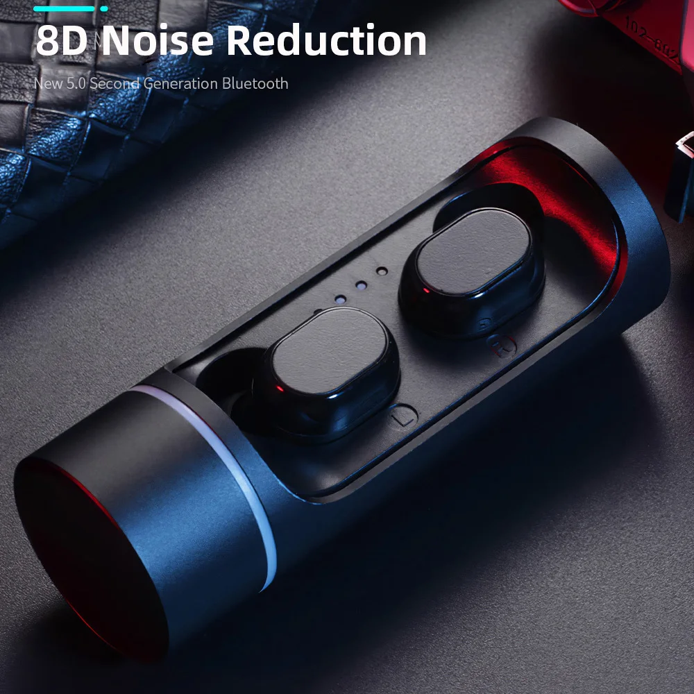 TWS V5.0 Bluetooth беспроводные наушники спортивные гарнитура зарядный чехол для Huawei Mate 8