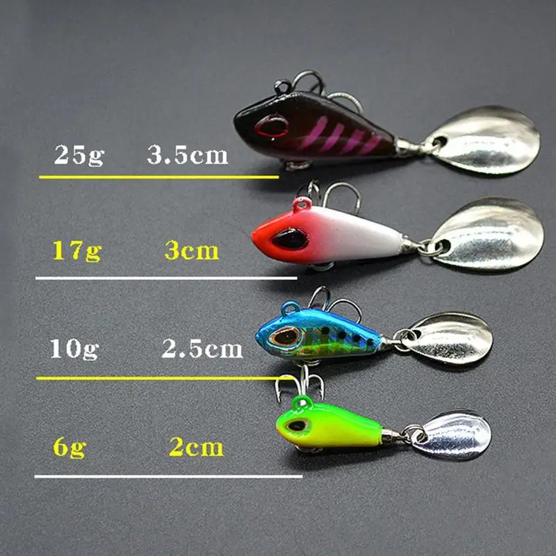 Металлическая мини-Приманка VIB с ложкой приманка для рыбной ловли 6 г 10 17 25