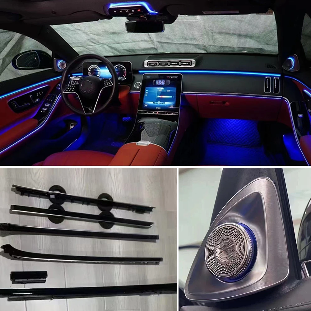 

Светодиодная подсветка для салона автомобиля Mercedes Benz S class 2021 2022 W223