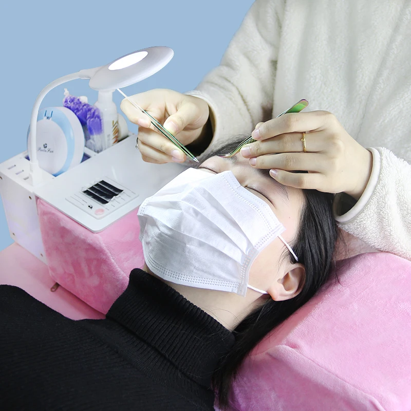 Полка для ресниц и легкая подушка мягкая с эффектом памяти наращивания макияжа