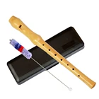 Инструменты, музыкальный подарок, сопрано, деревянный обучающий инструмент немецкого типа, записывающее устройство на 8 отверстий, длинная флейта