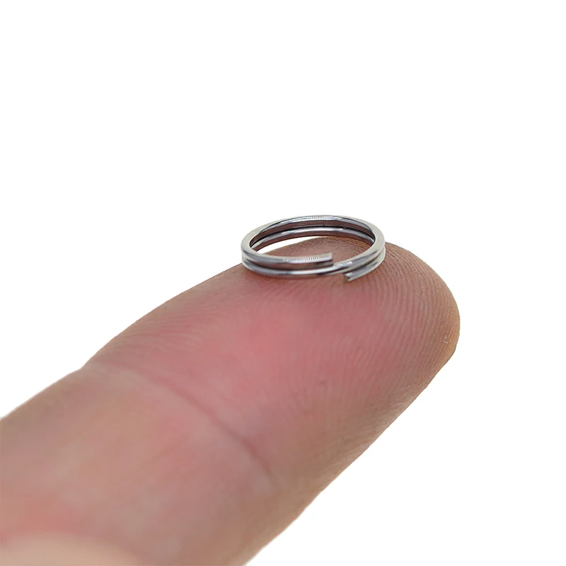 500 шт Металлические Круглые разделенные кольца маленькие Большие двойные для