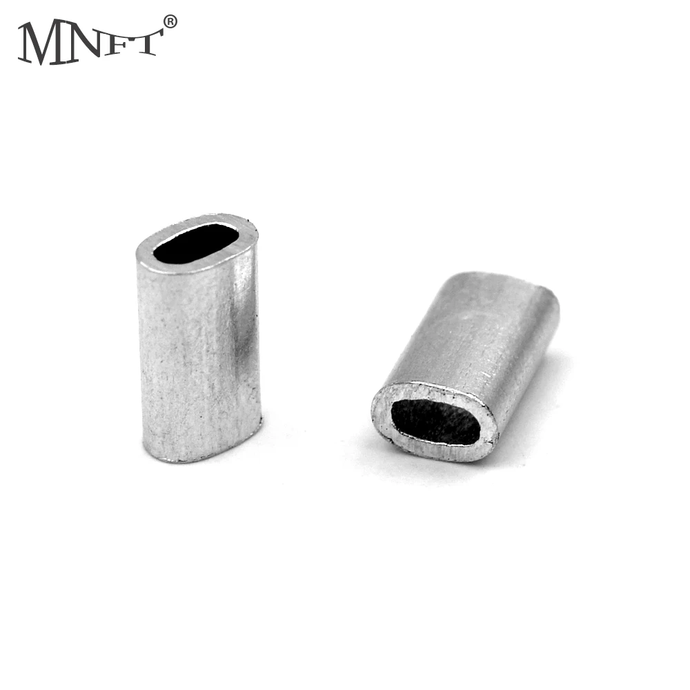 

MNFT 120pcs Fishing Wire Tube Connectors Mixed Stainless Steel Fishing Line Aluminum Crimp Sleeve Aluminum Tube Multi-size