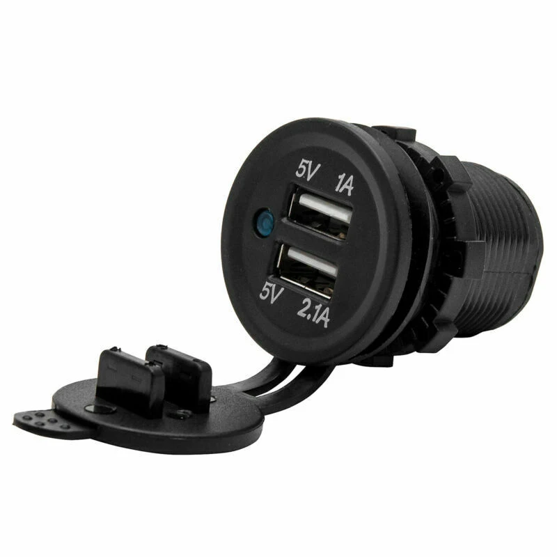 

12-24 В 2 порта USB автомобильная C-harger электрическая розетка 5 в 3,1 А выход USB двойная Автомобильная розетка зарядное устройство адаптер питания +...