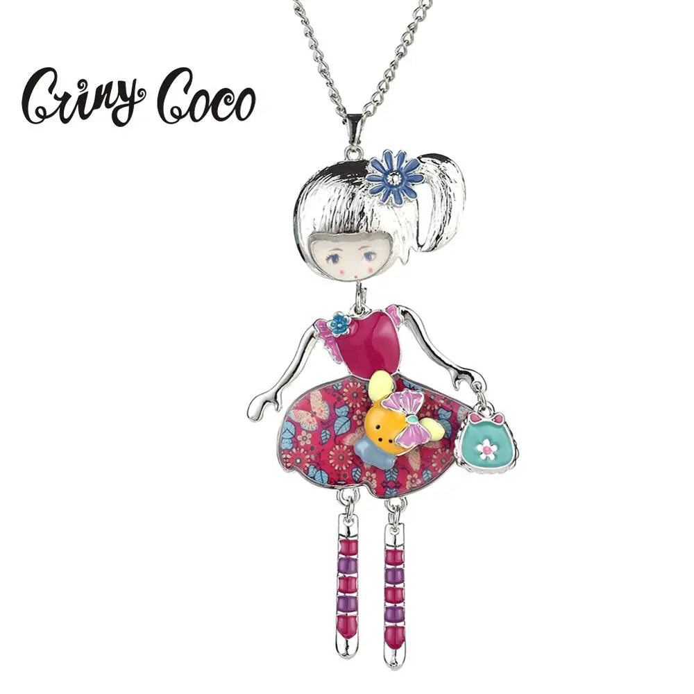 Популярные винтажные кукольные подвески ожерелья ювелирные изделия в стиле бохо