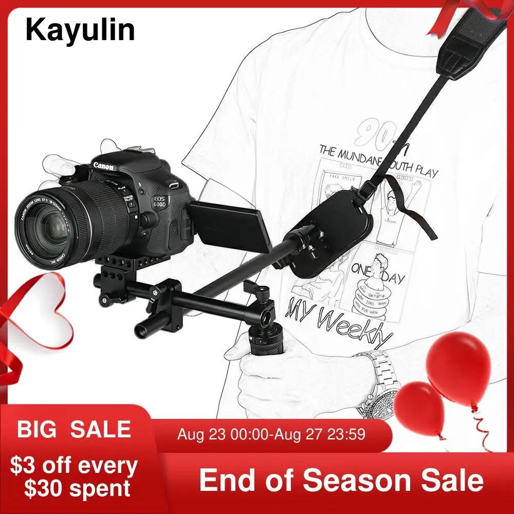 Kayulin DSLR видео камера с одной ручкой плеча поддержка Rig Стабилизатор Комплект