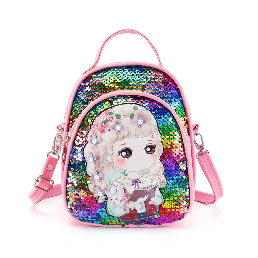 Aelicy/детский трендовый милый кожаный рюкзак с блестками для мальчиков детская