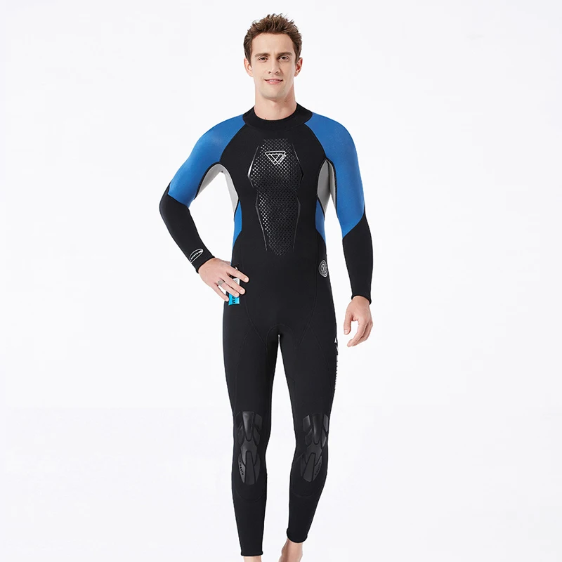 Цельный неопреновый гидрокостюм 3 мм мужской костюм для дайвинга с аквалангом