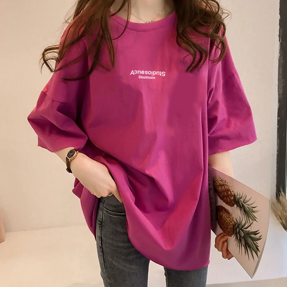 Ins с буквенным принтом футболка короткими рукавами летняя 2020 в Корейском стиле