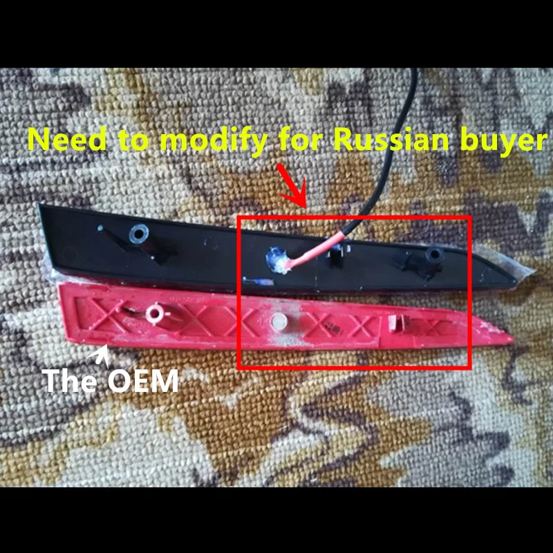 Светодиодная направляющая отражатель задний бампер стоп сигнал лампа для Hyundai