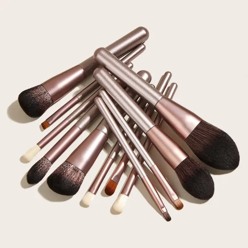 

12PCS Makeup Brushes Set Eye Shadow Brush Foundation Brush Powder Brush Eyebrow Brush Skin-friendly Portable Beauty Makeup Tools