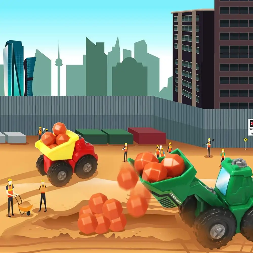 Разобрать строительные Грузовики Набор 56 шт ролевые инструменты игрушки набор в