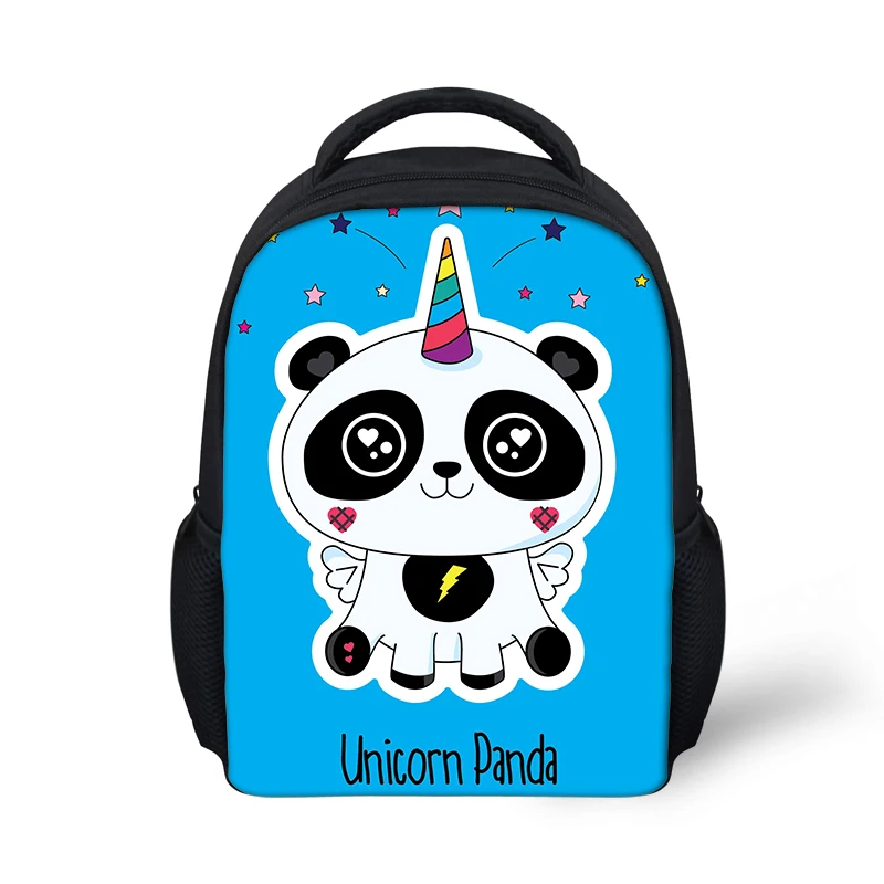 HaoYun Kindergarten Kids Backpack Panda Unicorn Pattern Babies School Book Bags Cartoon Anime Designer Boys Girls Small Bags