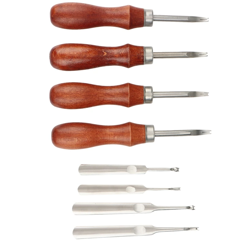 

8 PCS Edge Leather Beveling and Edge Sliding DIY Tools, Hand-Made Leather Sanding Tools for Leather Making Work