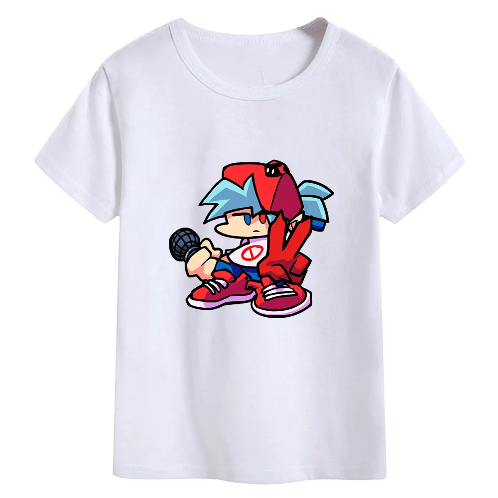 

Friday Night Funkin Anime Print Children T-shirt Fashion Summer Short Sleeve Tshirt Kids Casual T Shirt For Boys Girls Clothing
