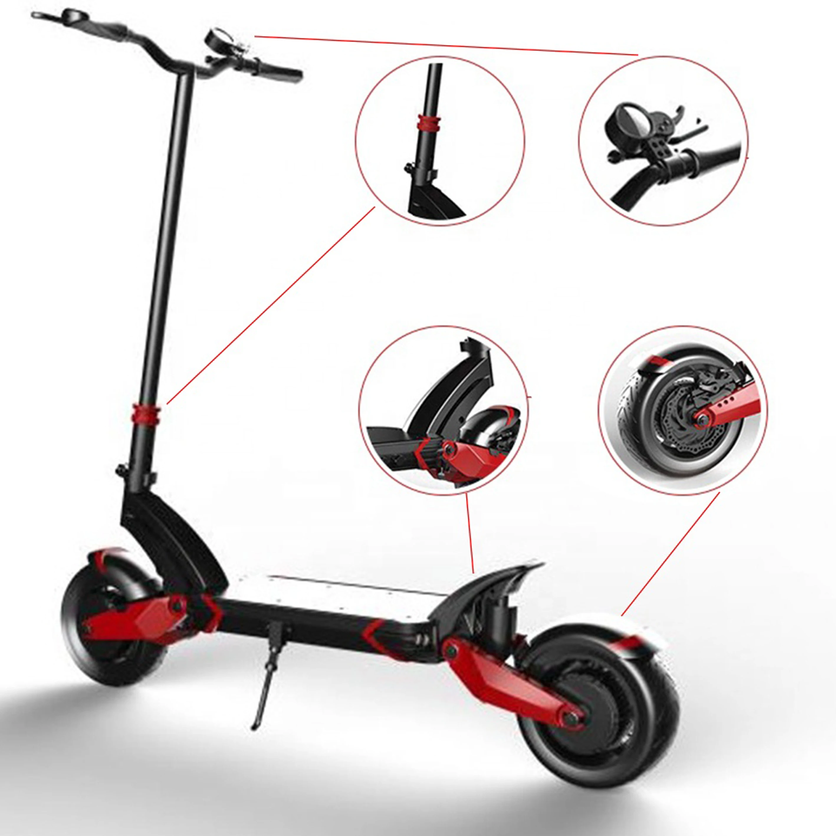 Kwheel нулевой 10X электрический скутер 10 дюймов 52 в 2000 Вт двойной мотор | Спорт и