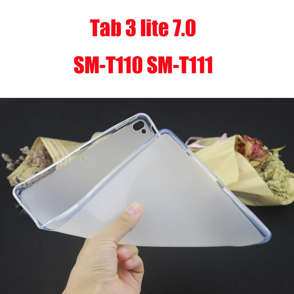 tab 3 lite 7.0 ТПУ чехол Обложка для samsung galaxy tab A A6 S6 S5E S4 S3 S2 7,0 8,0 9,7 10,1 10,5 T280 T290 P200 T860 T580 SM-T510 T515 T590 T595 - Цвет: tab 3 lite 7.0