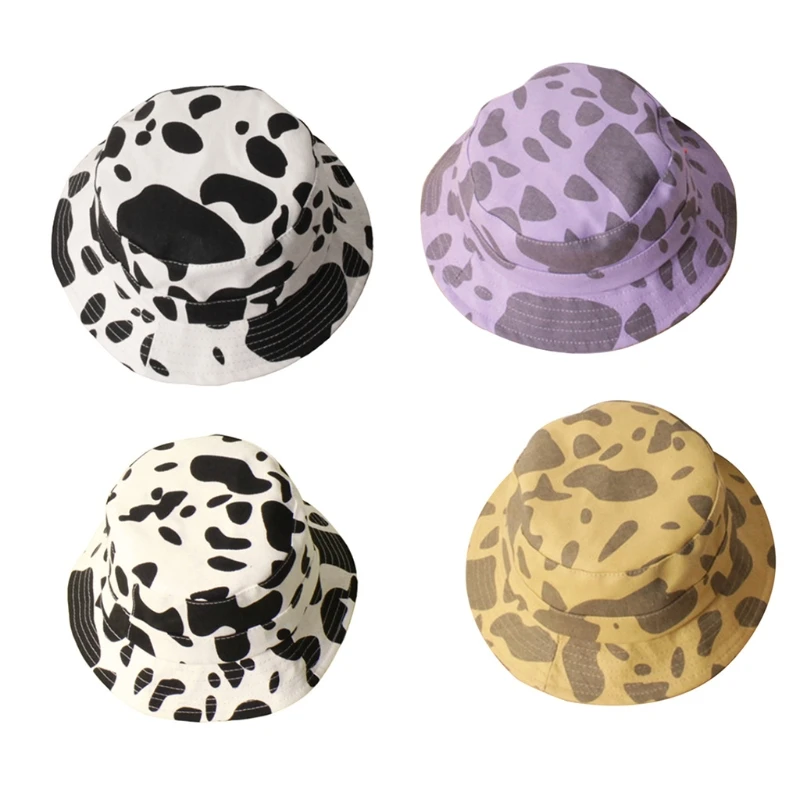 

Шляпа от солнца с узором в виде коровы, унисекс