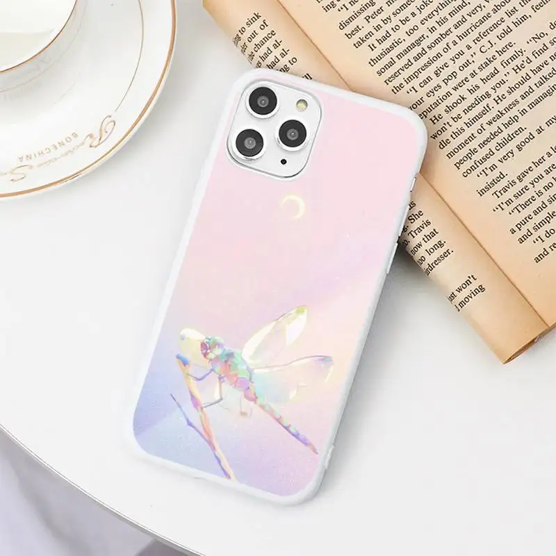 

Sparkling art kawaii ocean Phone Case Candy Color White for iPhone 11 pro XS MAX 8 7 6 6S Plus X 5S SE 2020 XR