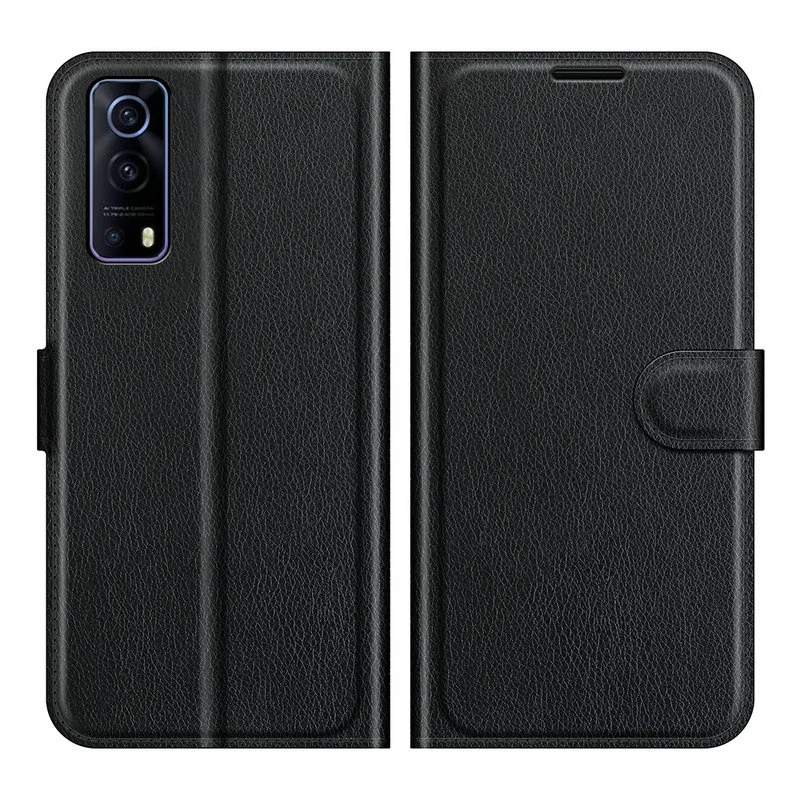 Кожаный флип-чехол для vivo Y72 5G | Мобильные телефоны и аксессуары