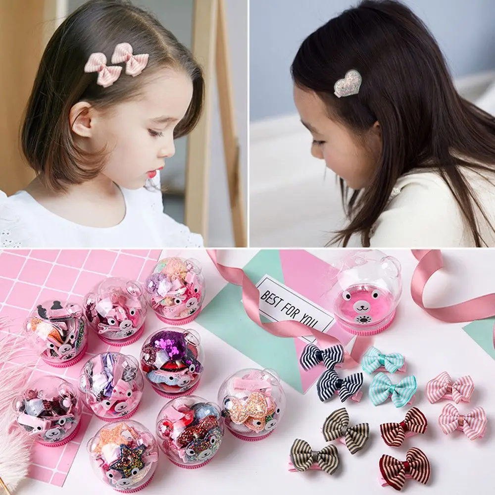10 шт./компл. заколки для волос принцессы девочек детские блестящие с
