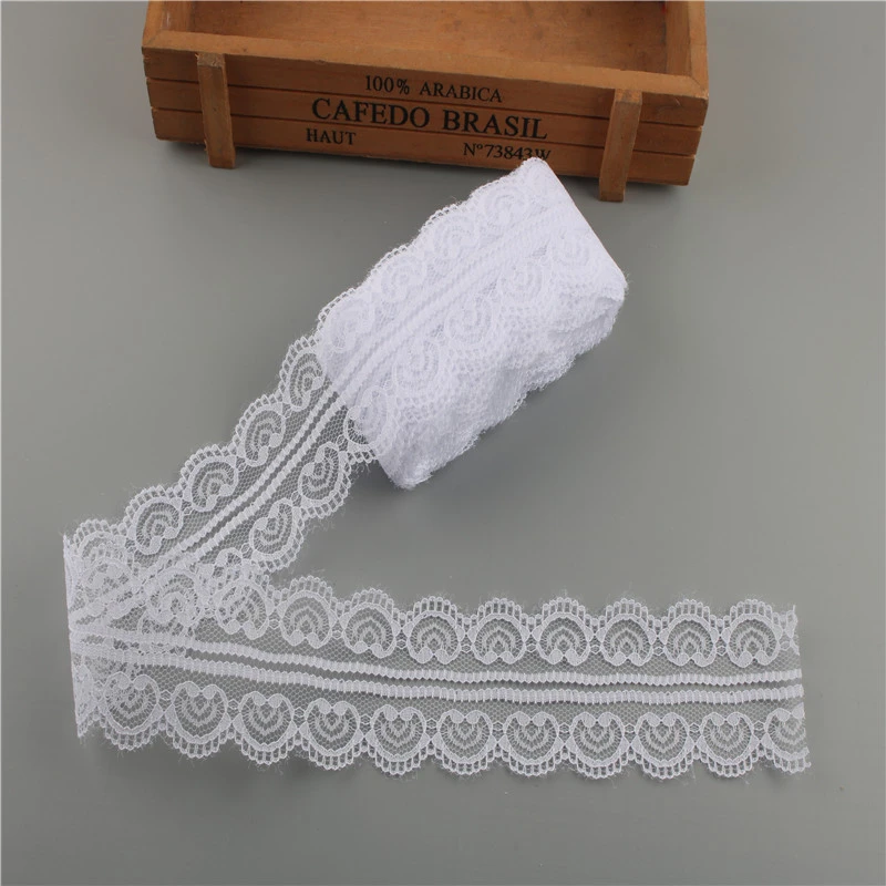 Красивая белая кружевная лента 10 ярдов ширина 45 мм сделай сам отделка ремесла