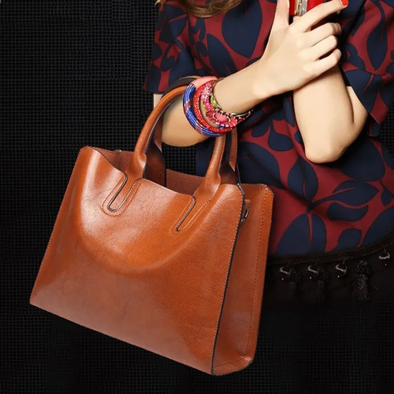 Сумки с ручками сверху кожаная сумка-тоут женские сумки модная большая сумка