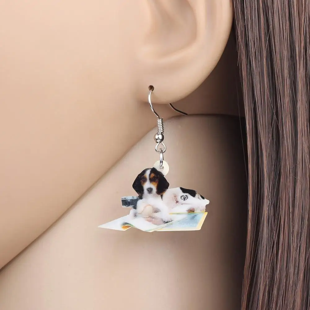 ARWA акриловые серьги с собаками большая Милая подвеска в виде животного ювелирные
