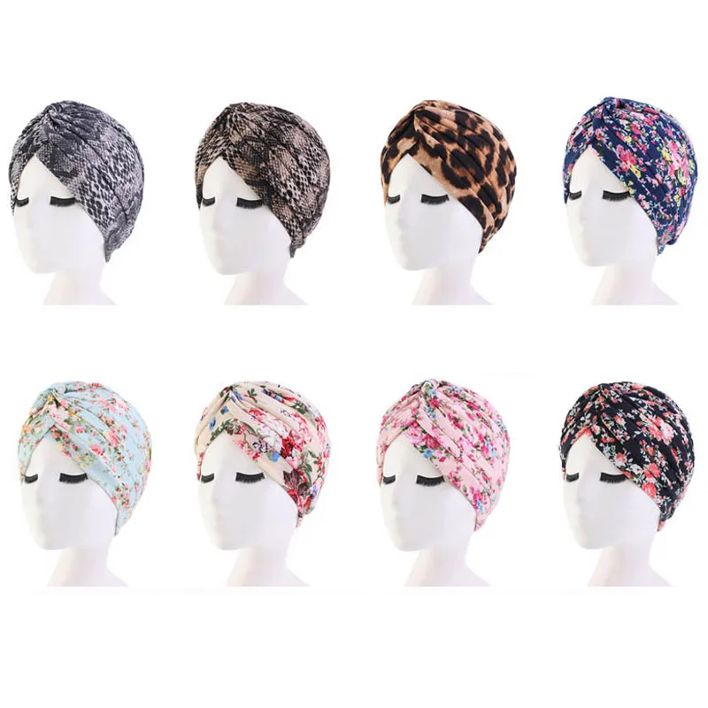 

Muslim Hair Caps Female Beanie Turban Sleep Night Wrap Scarf Hat Women India Islamic Head Cover Hair Loss Hats Hair Styling Tool