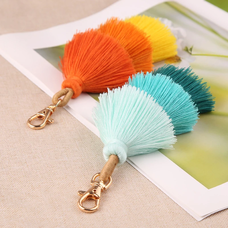 

Tassel Pendant Accessories Multi-functional Western Style Bag Charm Three-layer Tassel Pendant Keychain Multi-color Decoration