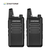 2PCS ZASTONE mini walkie talkie uhf two way radio Ricetrasmettitore USB walkie-talkie Communicator Ham stazione Radio