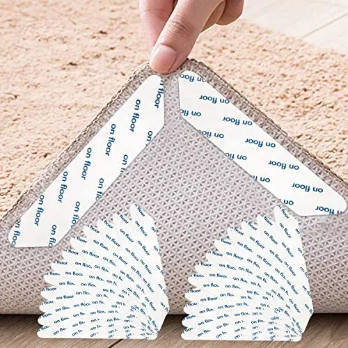 

24 PCS Anti-slip Mat for Carpet No Residue Reusable Carpet Anti-slip Underlay Carpet Slip Stop Anti-slip Carpet Underlay Strong