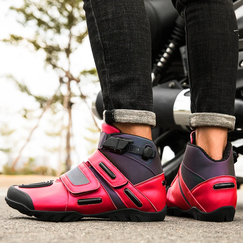 Мужские мотоциклетные ботинки водонепроницаемые сапоги для мотокросса обувь