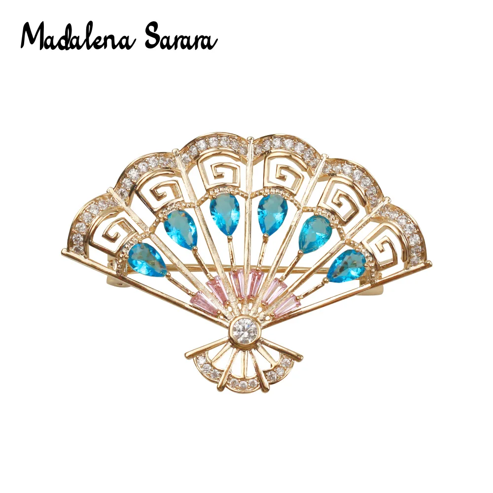 Брошь женская с фианитами в виде фламинго | Украшения и аксессуары