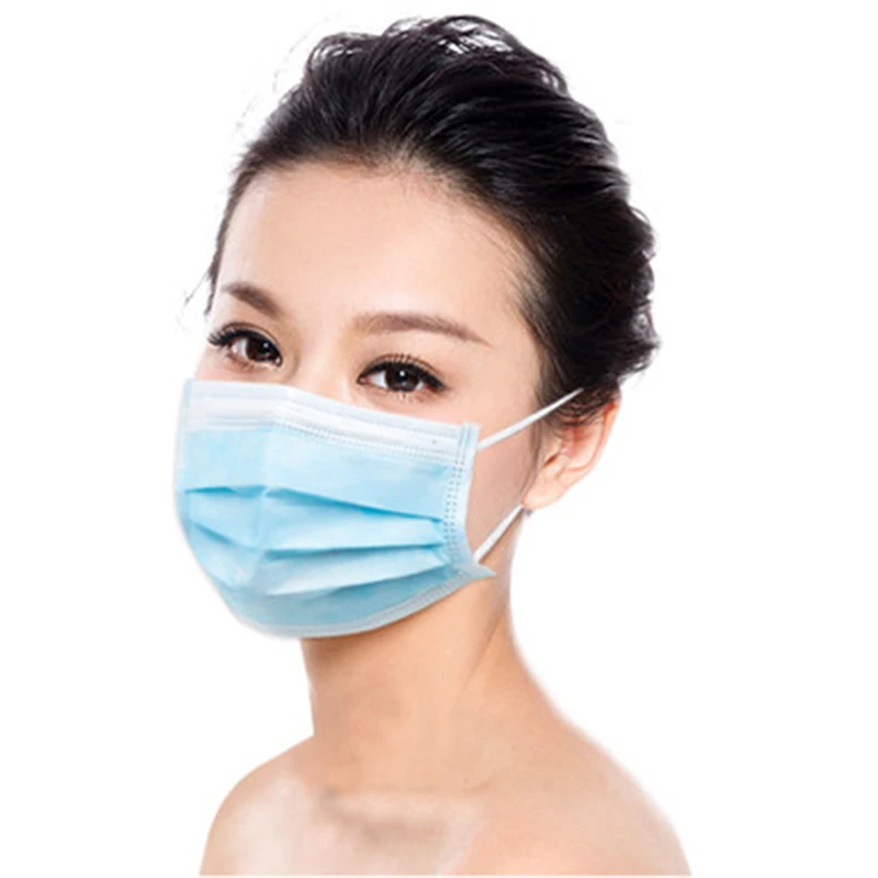 50PCS Anti-dust Face Mouth Mask Anti PM 2.5 Health Elastic Disposable Protection Dustproof 3 Layers for Adults | Бытовая техника