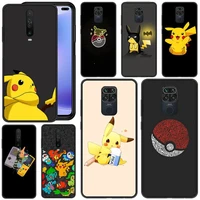 cute anime pokemones phone case for redmi note 5 5a 7 6 8 8t 9 10 4 6 9 10 s pro max fundas cover