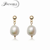 real white natural pearl stud earring womenblack freshwater pearl earring girl birthday gift