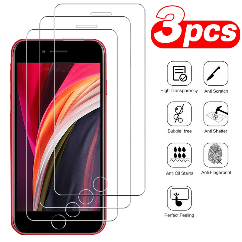 3 шт. 9H взрывозащищенное Закаленное стекло для iphone SE 2020 защита экрана Защитная