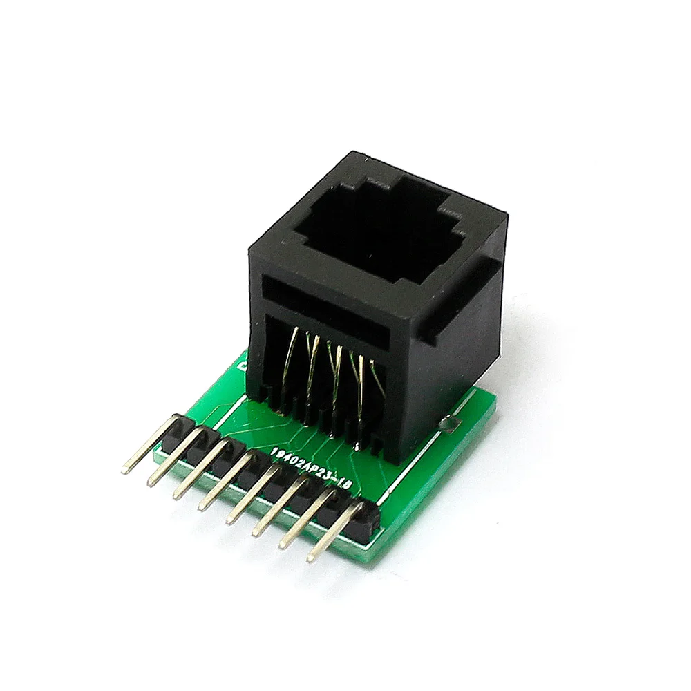 RJ45 8-контактный разъем и комплект коммутационной платы