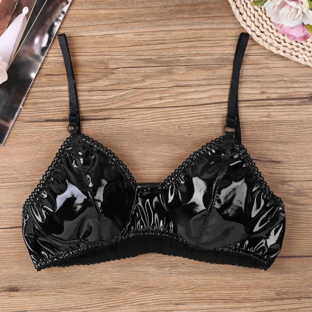 Женское сексуальное нижнее белье кожаный Бралетт с гидроизолированным эффектом
