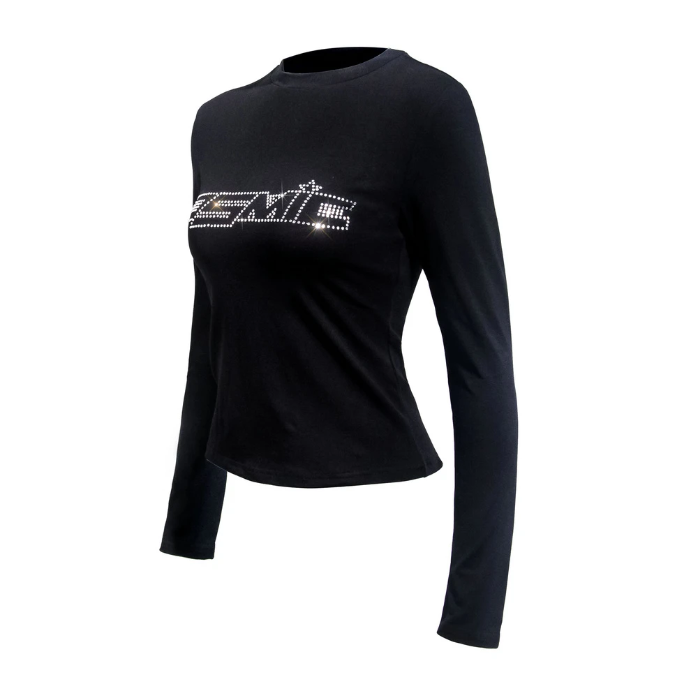 Футболка женская однотонная с коротким рукавом короткий топ космическими