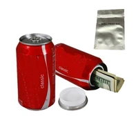 2 pieces stash can cola safe can diversion safe hidden box with food grade smell proof bags