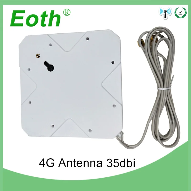 5 шт. Eoth 4 г антенна SMA Мужской 2 м 4 г Antena 35dBi 2* SMA разъем антенны для 4 г модем маршрутизатор+ SMA женский CRC9 мужской/TS9 мужской